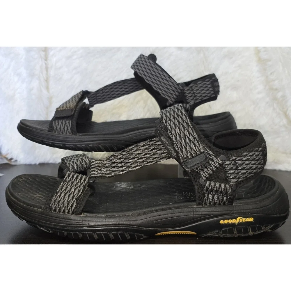 Sketchers Black Sandals Size 12 Riptide Adjustable Straps Hiking‎ Outdoors
